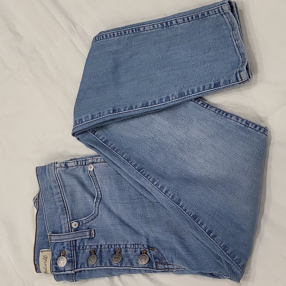 Madewell 10" High Rise Skinny Lightwash Jeans Size 25